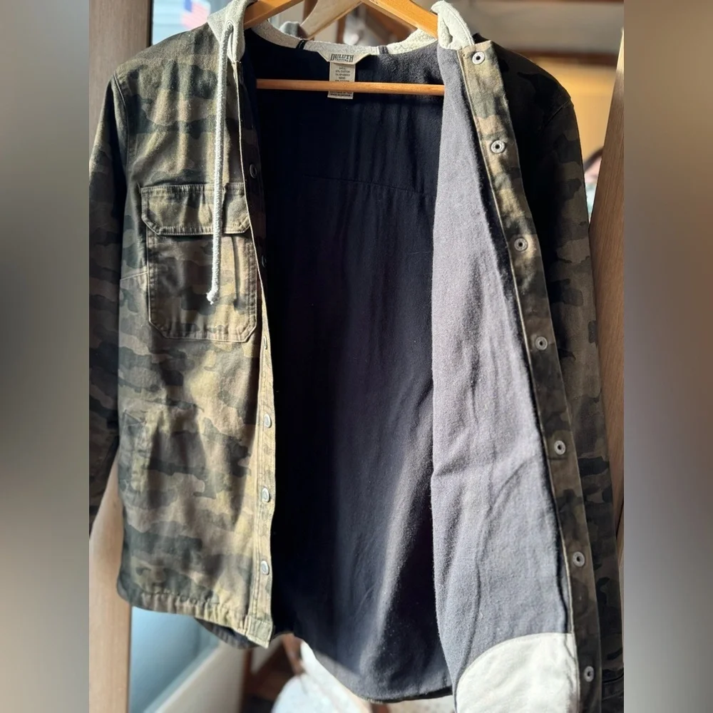 Duluth Trading Co Jean Camo Hooded Jacket Small - Picture 3 of 4